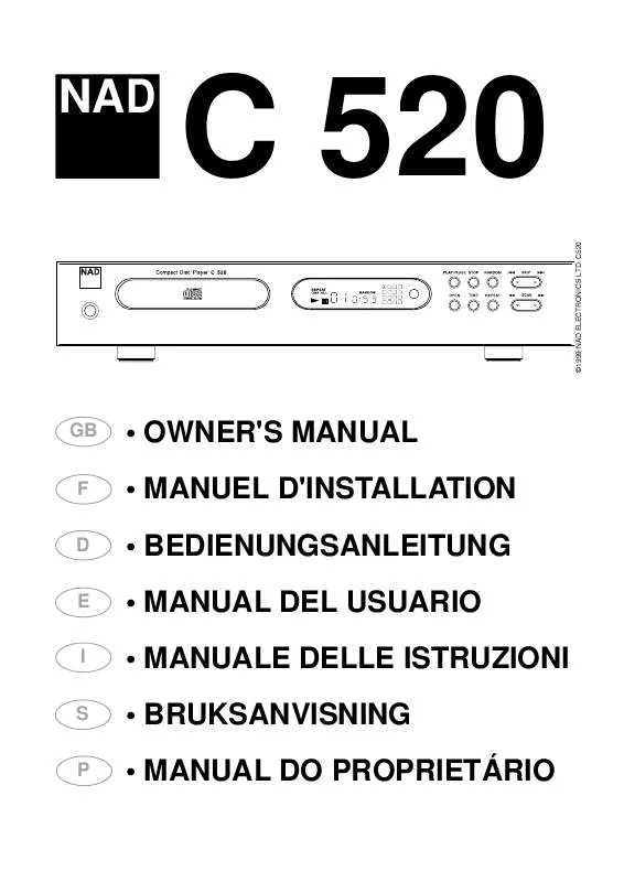 Mode d'emploi NAD C520