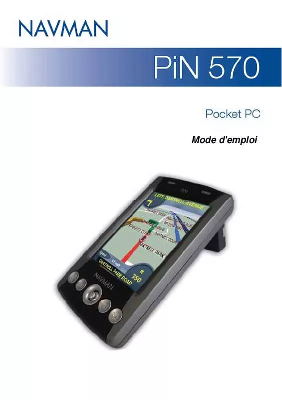 Mode d'emploi NAVMAN PIN POCKET PC 570