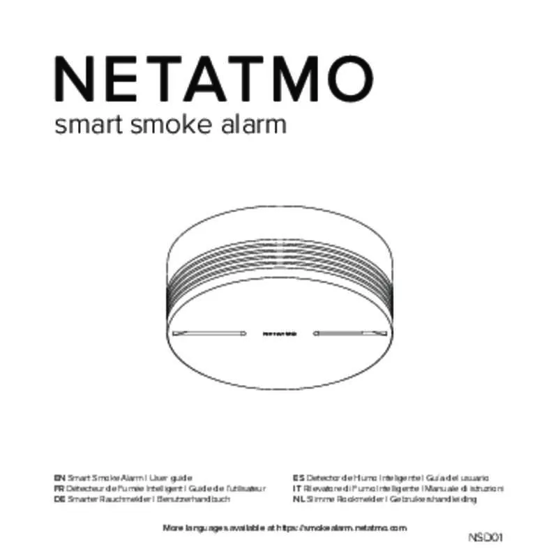 Mode d'emploi NETATMO DETECTEUR FUMEE CONNECTE