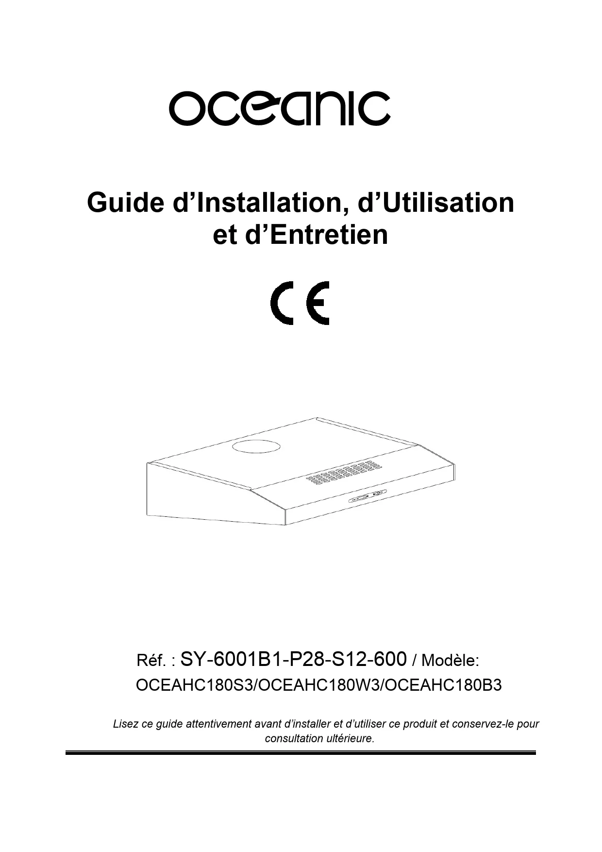 Mode d'emploi OCEANIC HC440B9