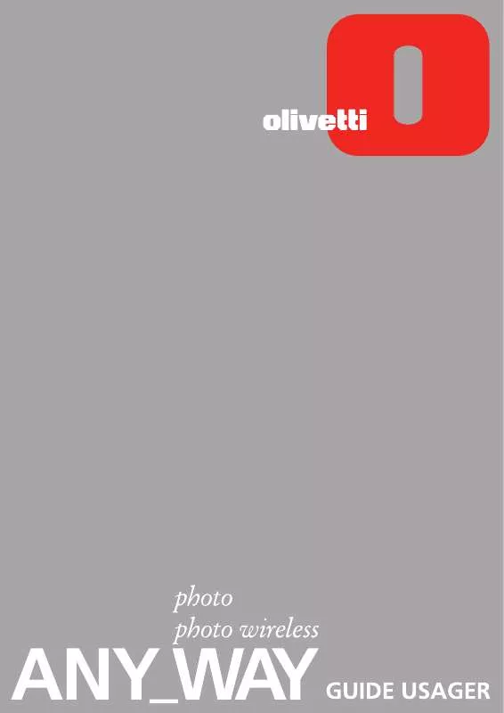 Mode d'emploi OLIVETTI ANY_WAY PHOTO