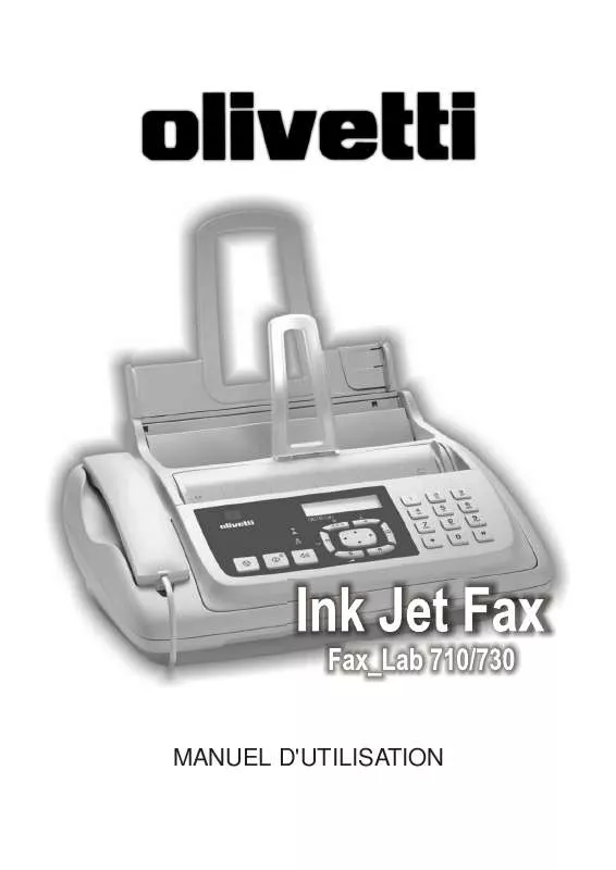 Mode d'emploi OLIVETTI FAX_LAB 710