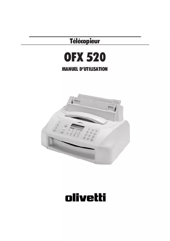 Mode d'emploi OLIVETTI OFX 520