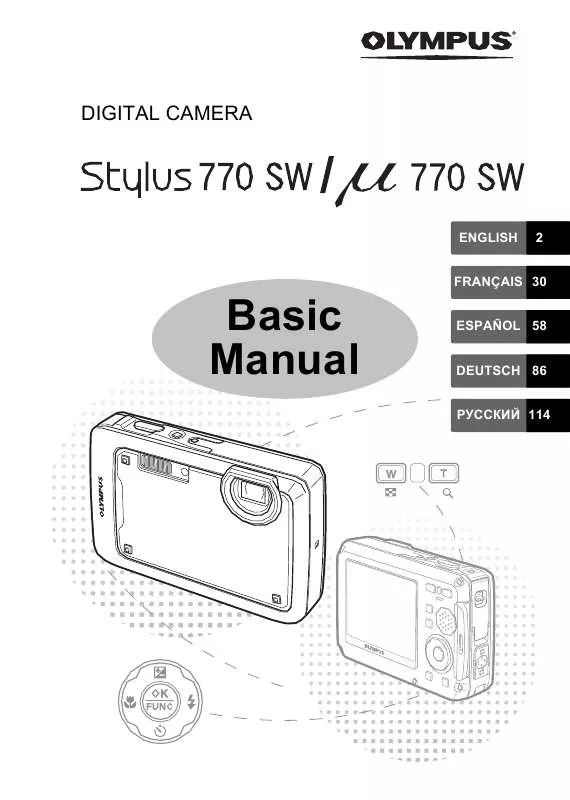 Mode d'emploi OLYMPUS µ 770 SW