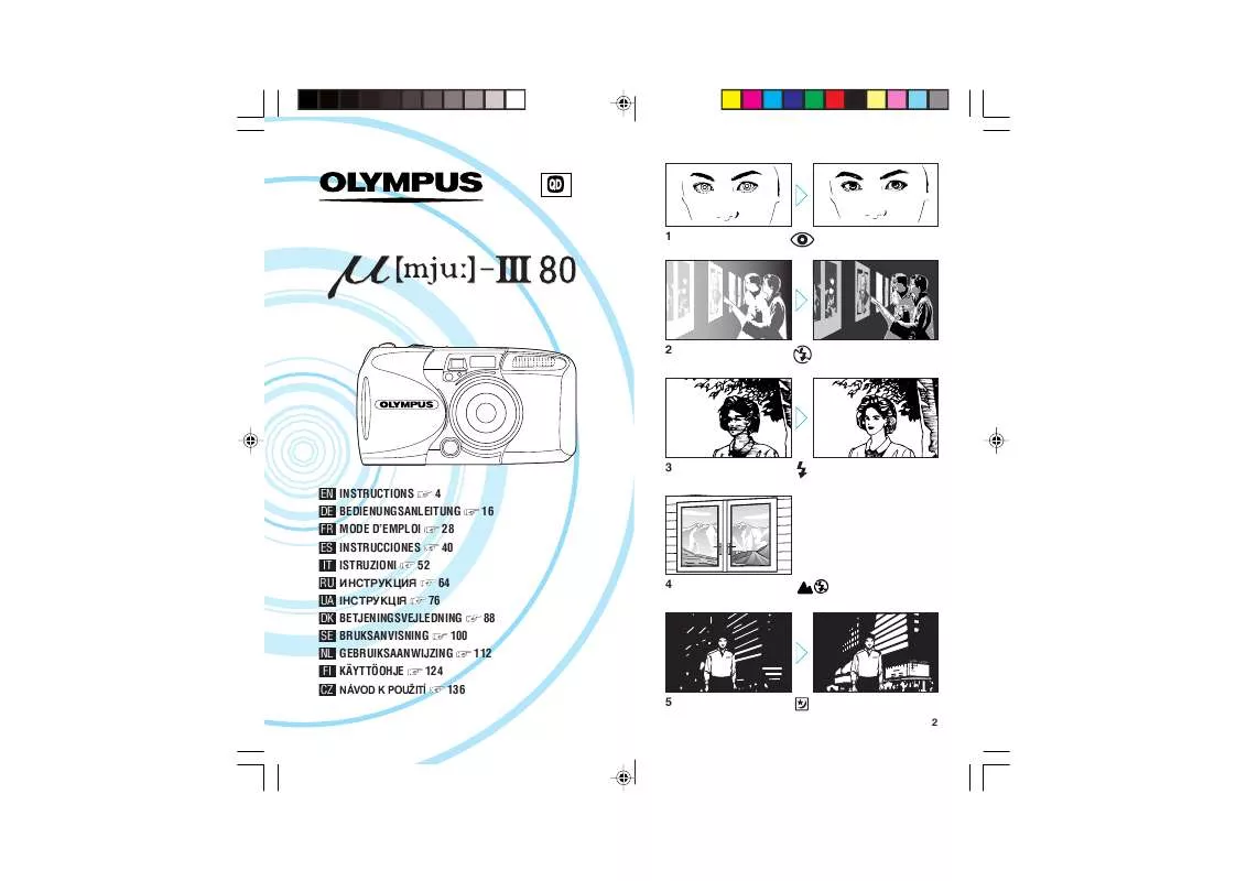 Mode d'emploi OLYMPUS Μ [MJU:]-III 80