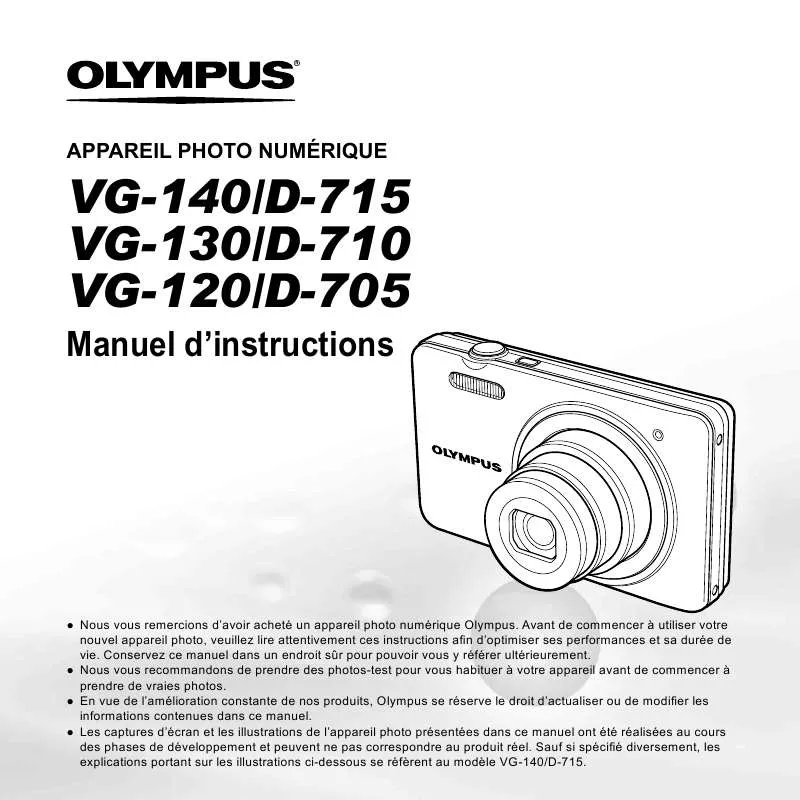 Mode d'emploi OLYMPUS D-705