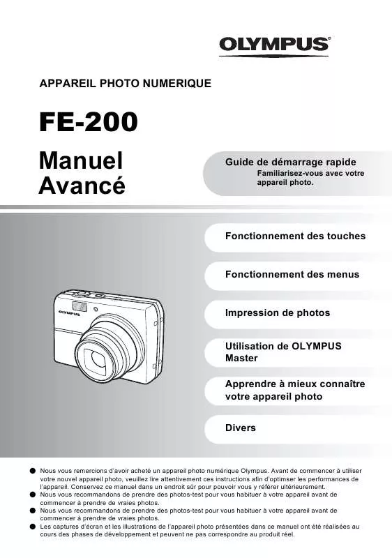 Mode d'emploi OLYMPUS FE-200