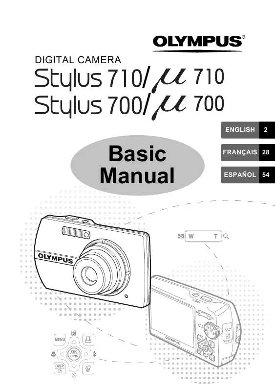 Mode d'emploi OLYMPUS MJU 700