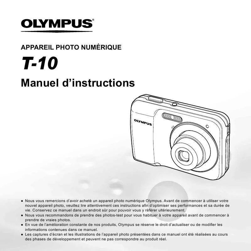 Mode d'emploi OLYMPUS T-10