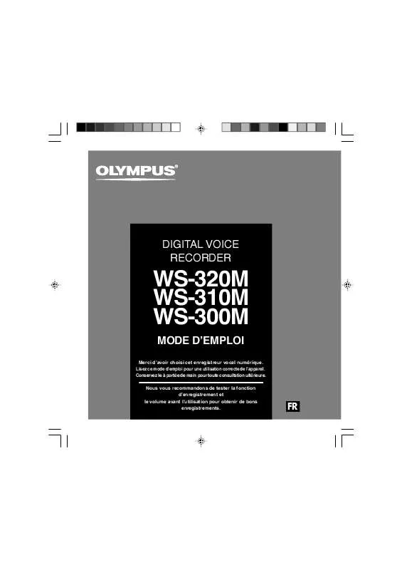 Mode d'emploi OLYMPUS WS-310M