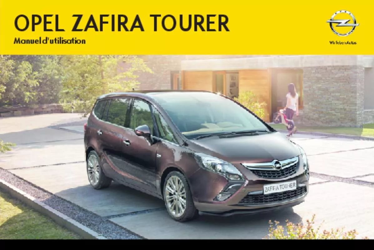 Mode d'emploi OPEL ZAFIRA TOURER