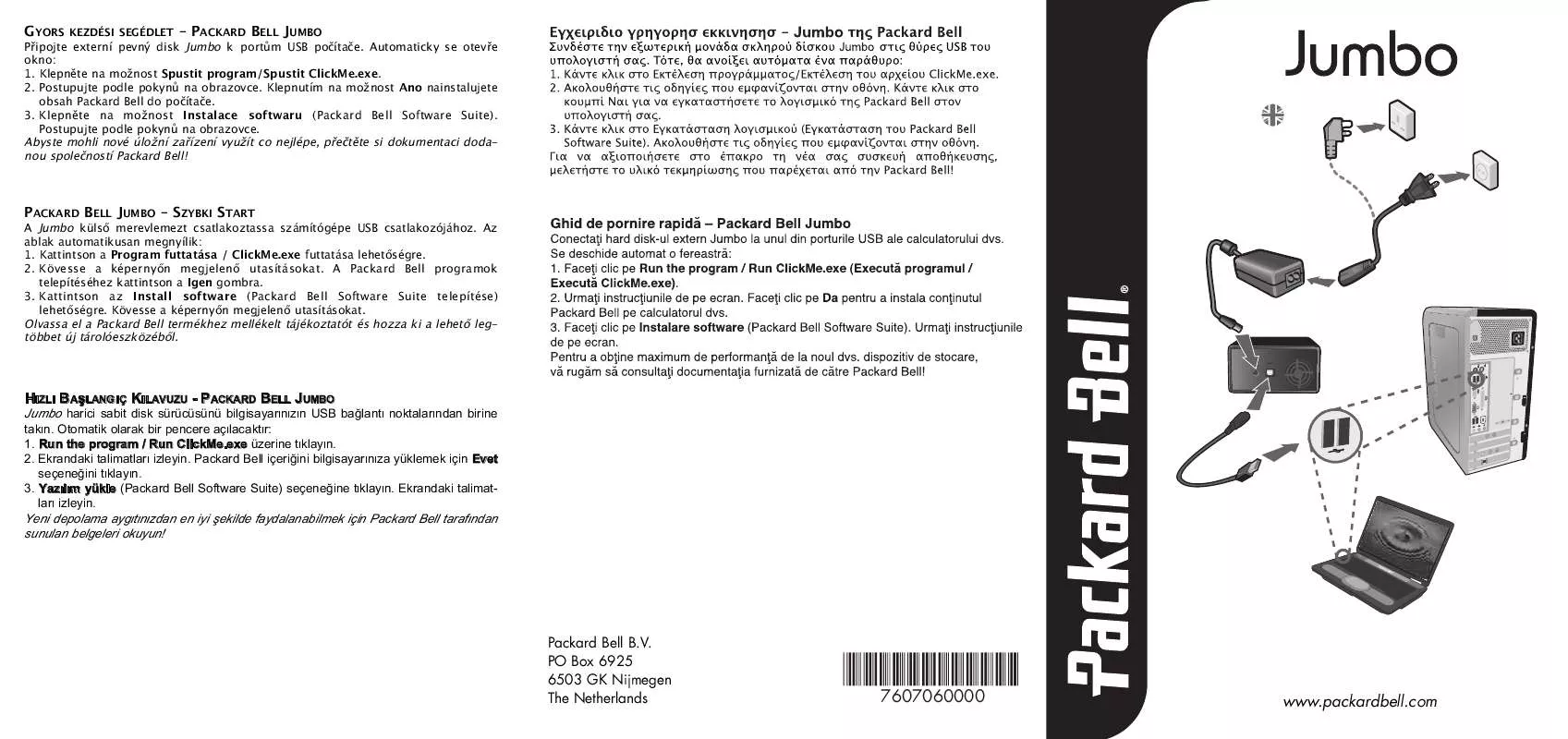 Mode d'emploi PACKARD BELL JUMBO 3'5 EXTHD 1.75TB EU