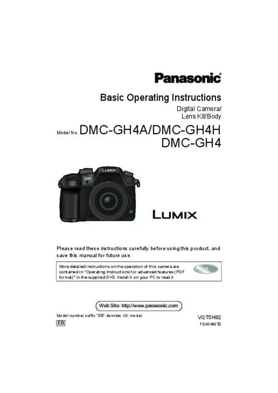 Mode d'emploi PANASONIC DMC-GH4R NU