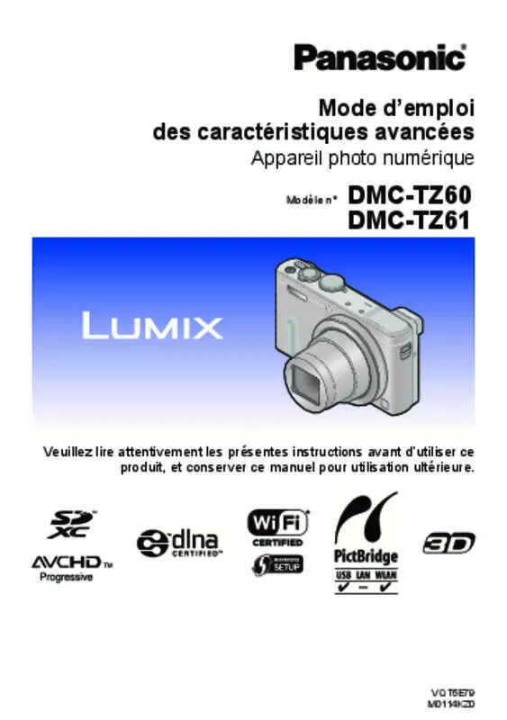 Mode d'emploi PANASONIC DMC-TZ60