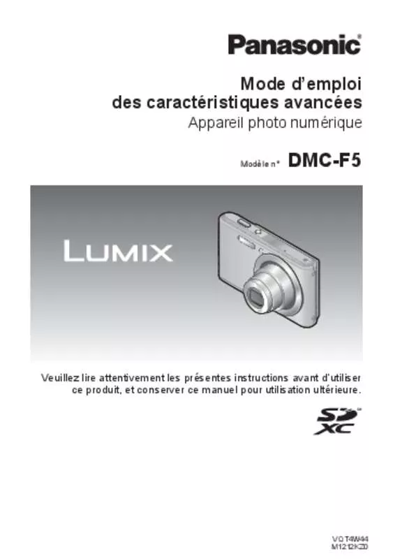 Mode d'emploi PANASONIC LUMIX DMC-F5EB