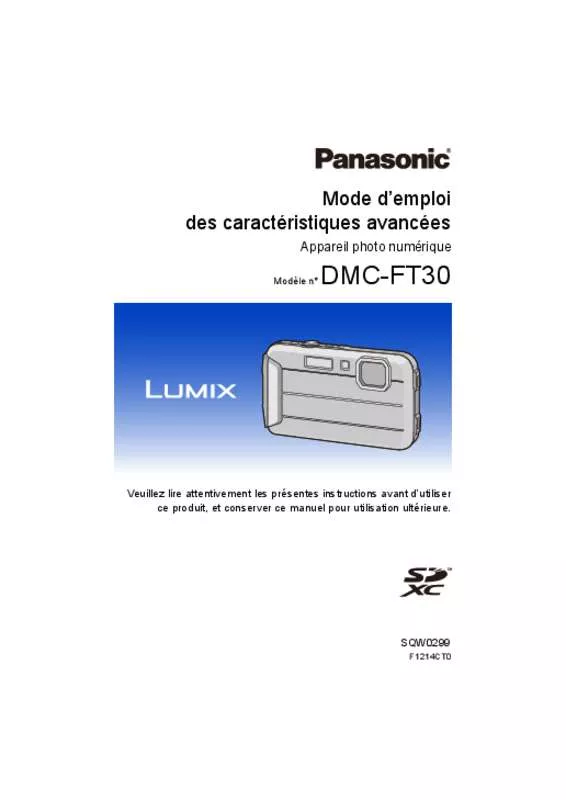 Mode d'emploi PANASONIC DMC-FT30EF