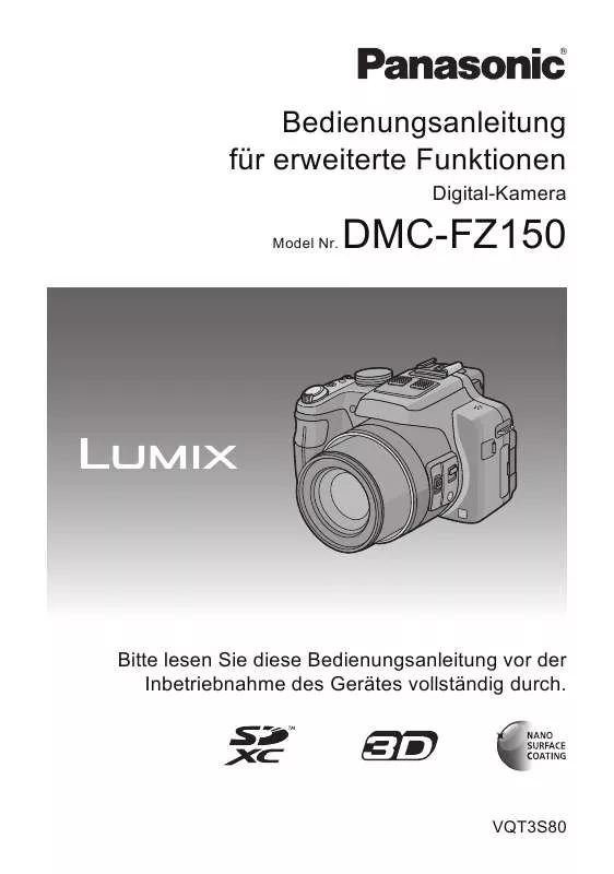 Mode d'emploi PANASONIC DMCFZ150EG