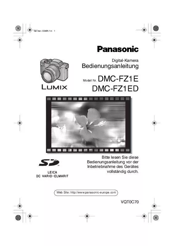 Mode d'emploi PANASONIC DMCFZ1E