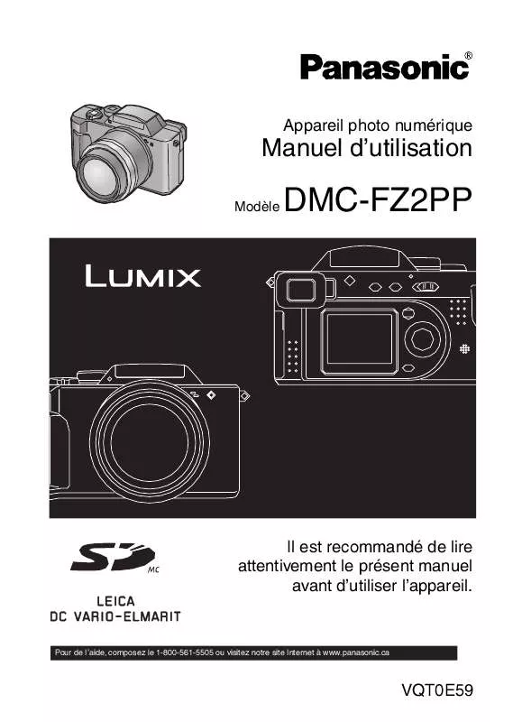 Mode d'emploi PANASONIC LUMIX DMC-FZ2PP