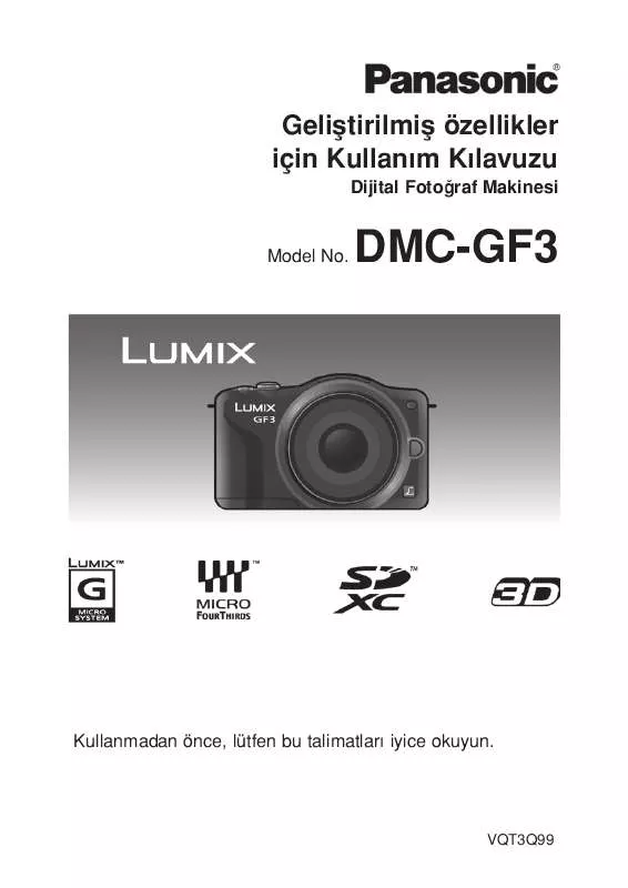 Mode d'emploi PANASONIC DMCGF3CEG