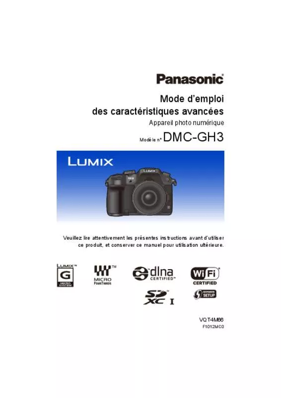 Mode d'emploi PANASONIC LUMIX DMC-GH3EB