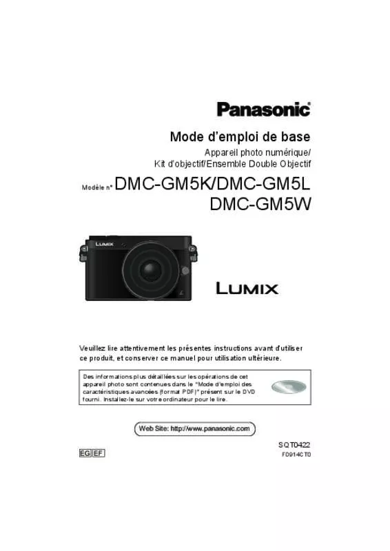 Mode d'emploi PANASONIC DMCGM5LEF