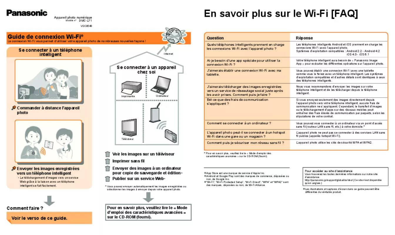 Mode d'emploi PANASONIC DMC-LF1EG