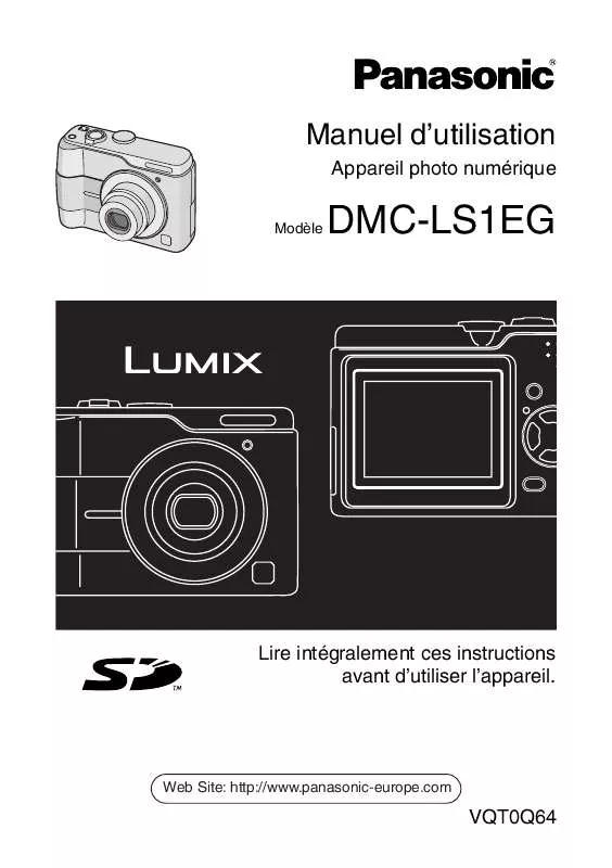 Mode d'emploi PANASONIC LUMIX DMC-LS1EG