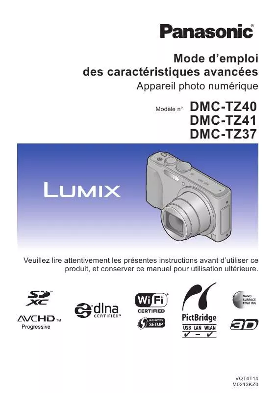 Mode d'emploi PANASONIC DMC-TZ41EF