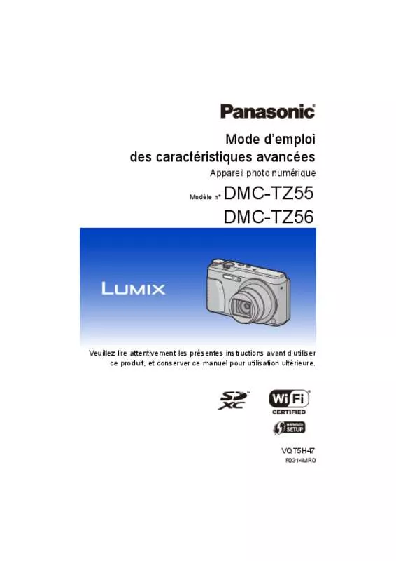 Mode d'emploi PANASONIC DMC-TZ55EG