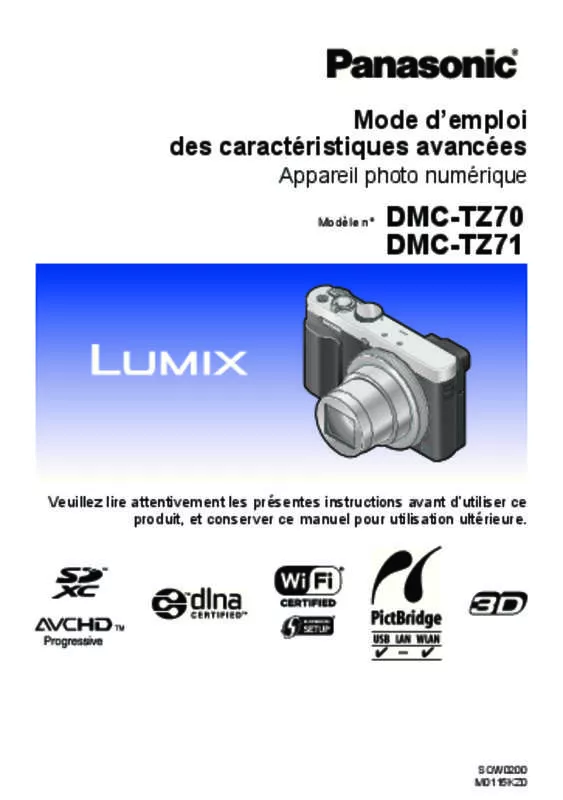 Mode d'emploi PANASONIC DMC-TZ71EF