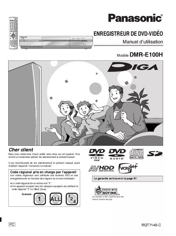 Mode d'emploi PANASONIC DMR-E100H