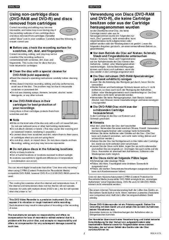 Mode d'emploi PANASONIC DMR-E53