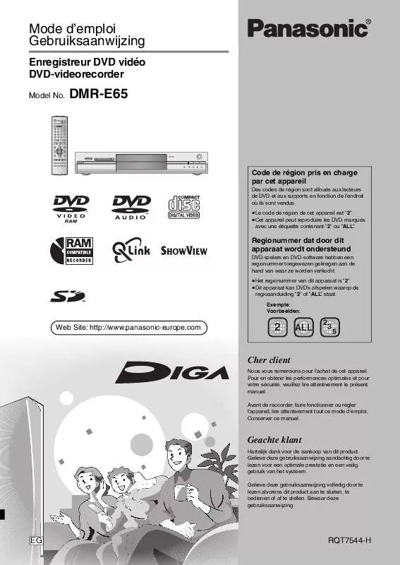 Mode d'emploi PANASONIC DMR-E65