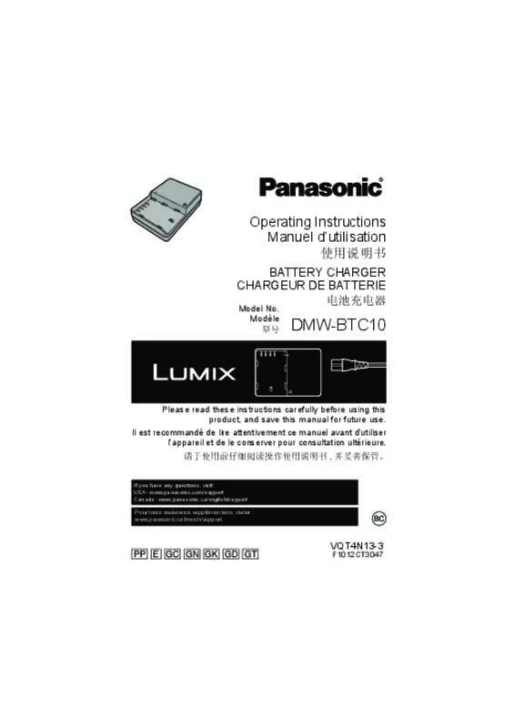 Mode d'emploi PANASONIC DMW-BTC10E