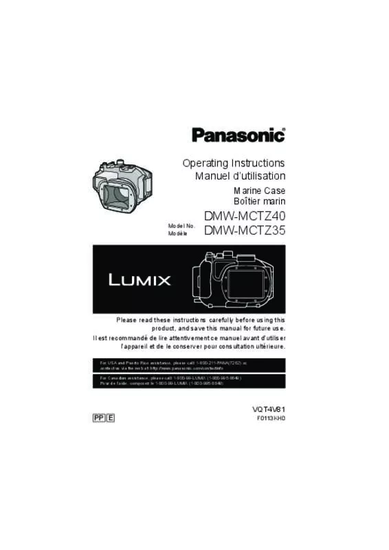 Mode d'emploi PANASONIC DMWMCTZ35E