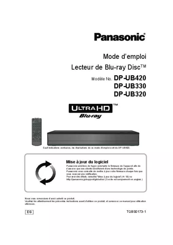 Mode d'emploi PANASONIC DP-UB320