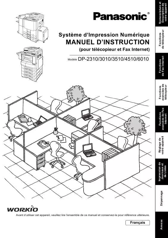 Mode d'emploi PANASONIC DP-2310