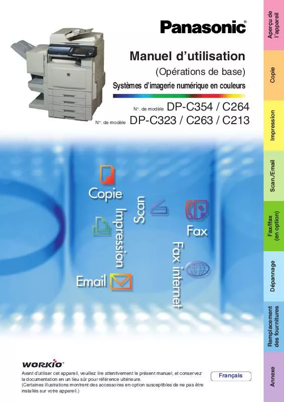 Mode d'emploi PANASONIC DP-C263