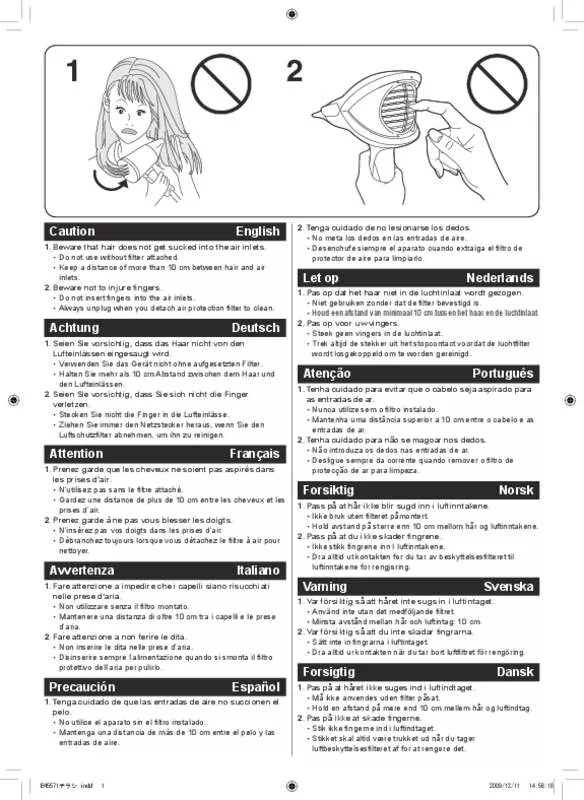 Mode d'emploi PANASONIC EH-5571