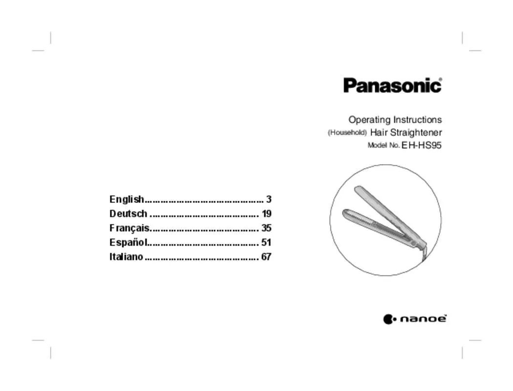 Mode d'emploi PANASONIC EH-HS95