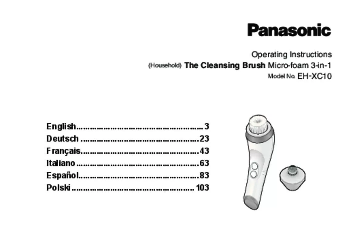 Mode d'emploi PANASONIC EHXC10