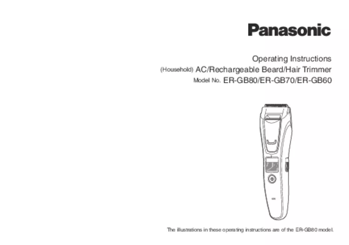 Mode d'emploi PANASONIC ERGB-60