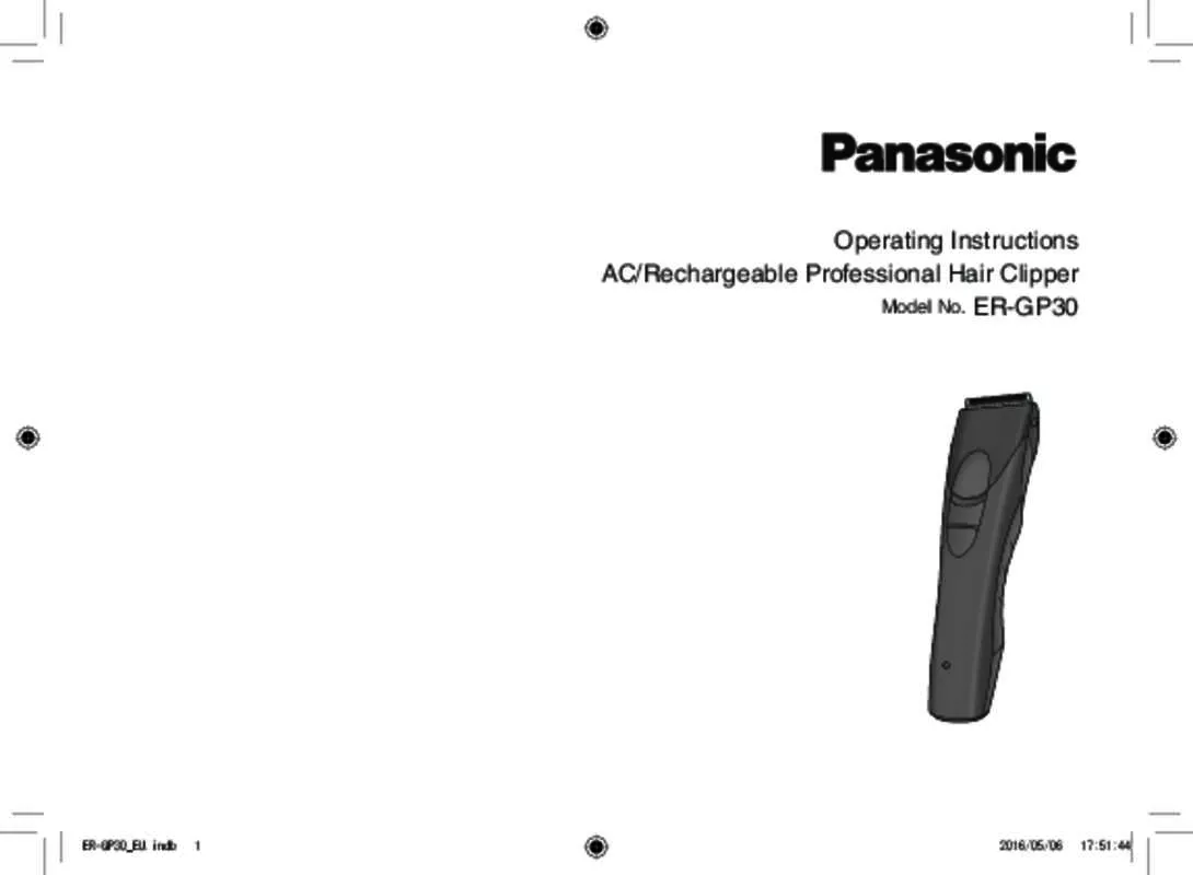 Mode d'emploi PANASONIC ER-GP30