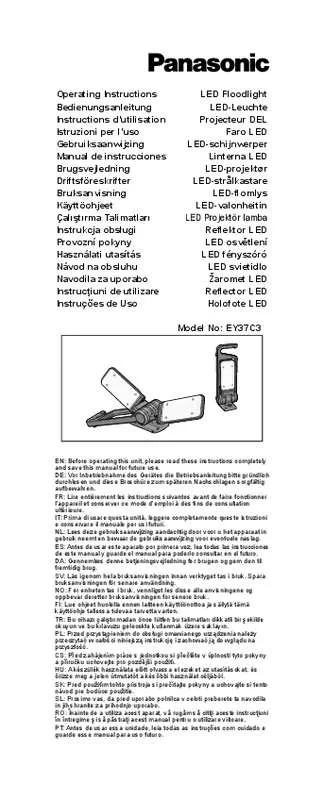 Mode d'emploi PANASONIC EY37C3