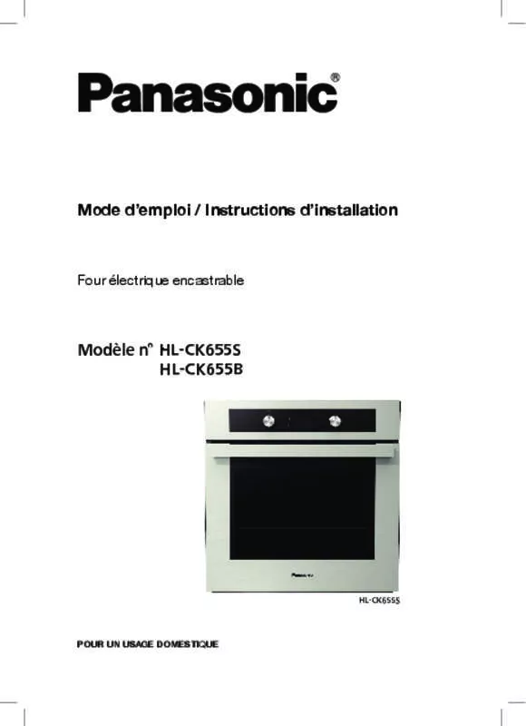 Mode d'emploi PANASONIC HLCK655B