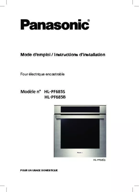 Mode d'emploi PANASONIC HLPF685S