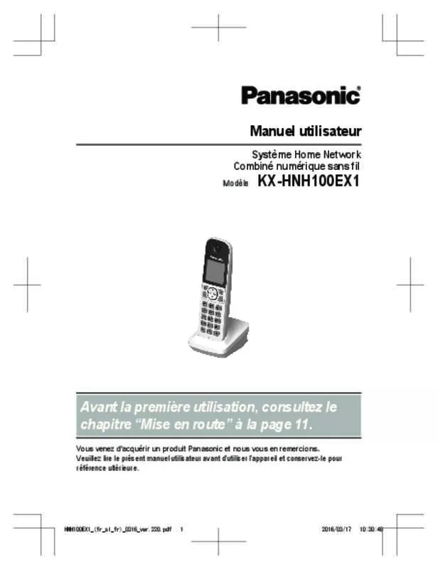 Mode d'emploi PANASONIC KX-HNH100EX1