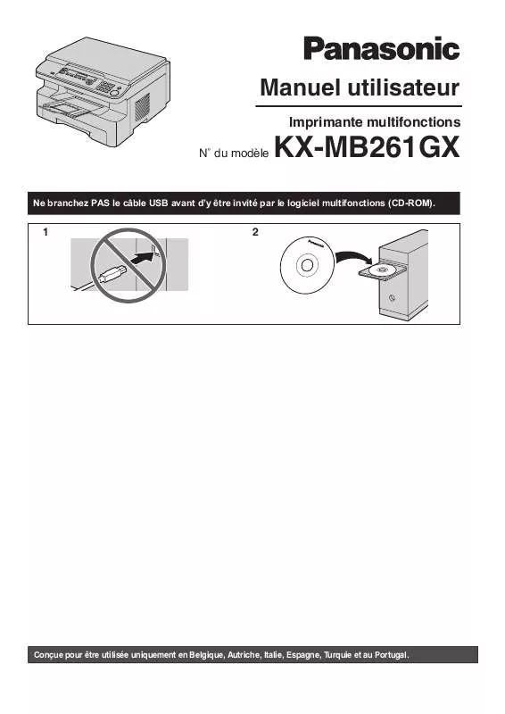 Mode d'emploi PANASONIC KX-MB261GX