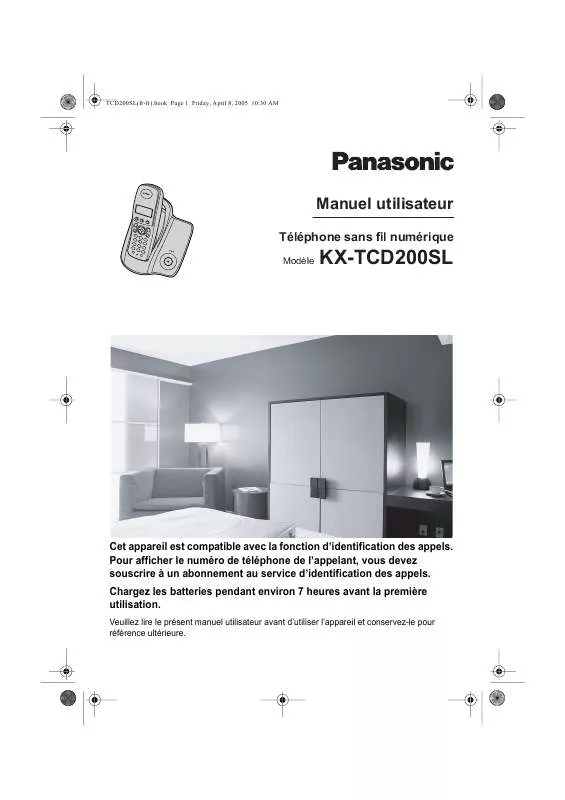 Mode d'emploi PANASONIC KX-TCD200SL